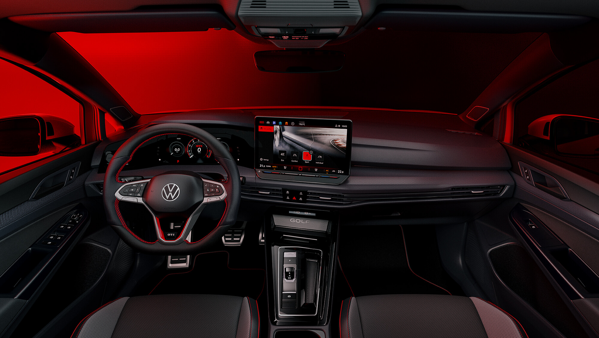 Display digital, Radio Touchscreen y pantalla multimedia del Golf GTI