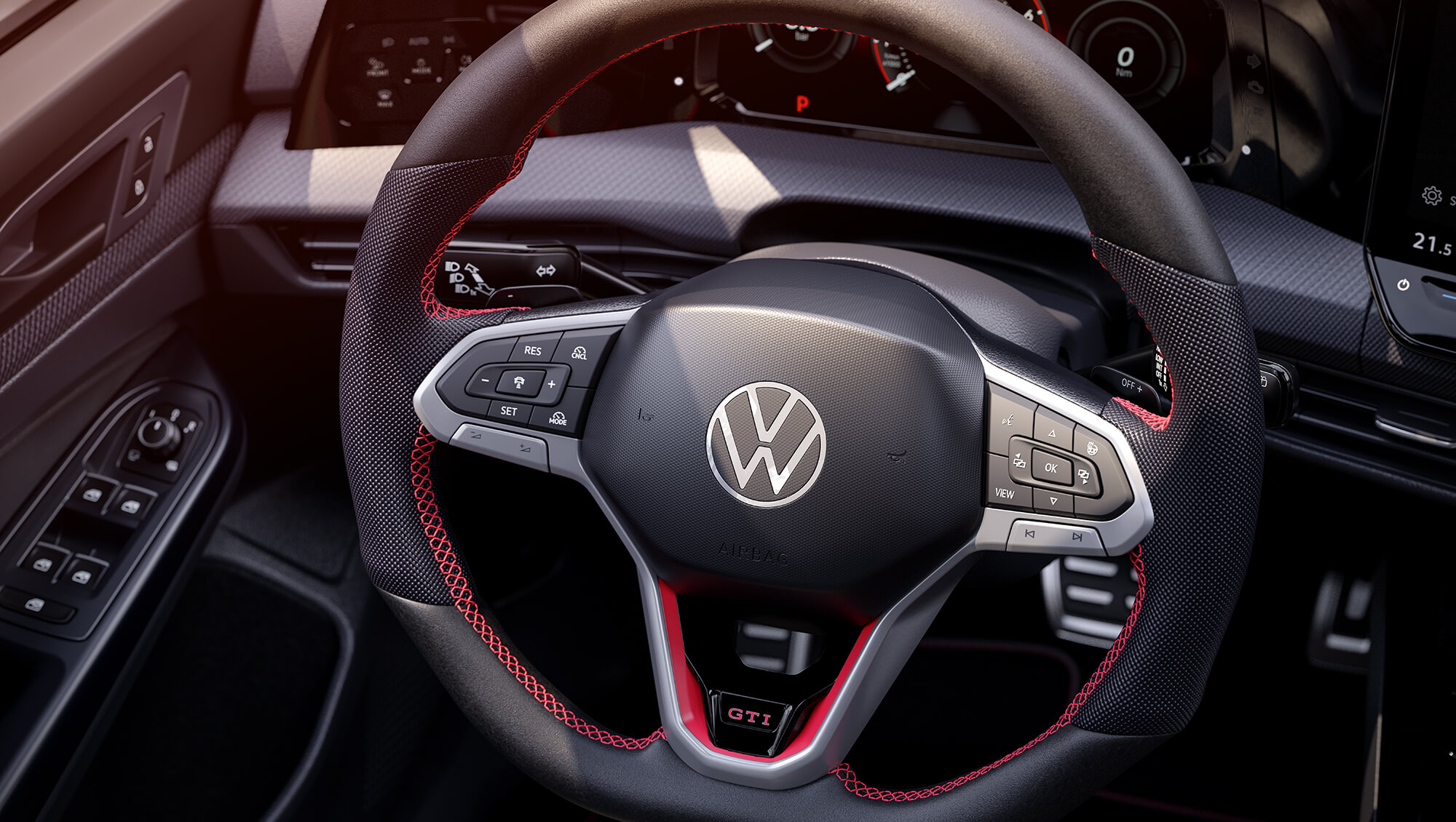 Volante deportivo multifunción del Golf GTI