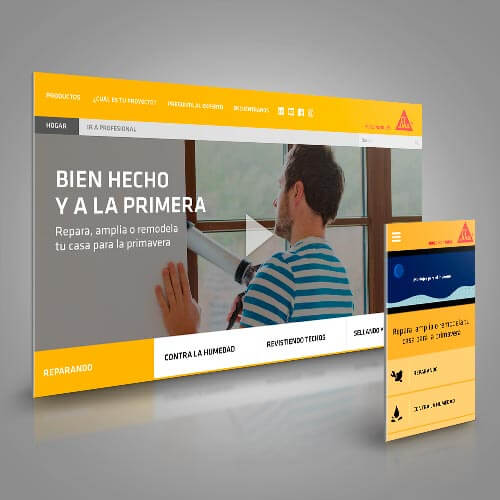 Sitio Web mobile first sikachile.cl - Sika - Agencia Walkers